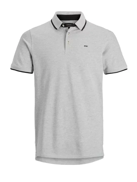 JACK & JONES Tricou JJPaulos gri deschis negru
