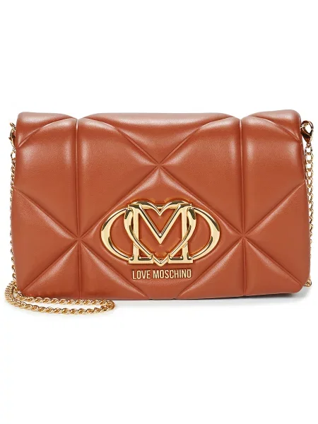 Crossbody torbica Love Moschino rjava