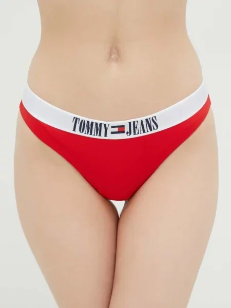 Costum de baie Tommy Jeans roșu