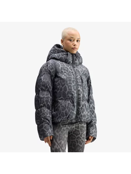 Jacheta adidas by Stella McCartney Short Padded Winter Jacket Printed Dove Grey/ Carbon M gri
