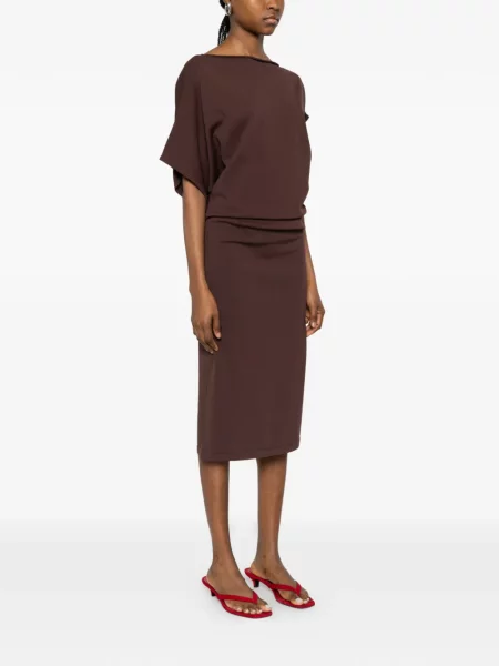 Sukienka midi Alpha Studio brązowa