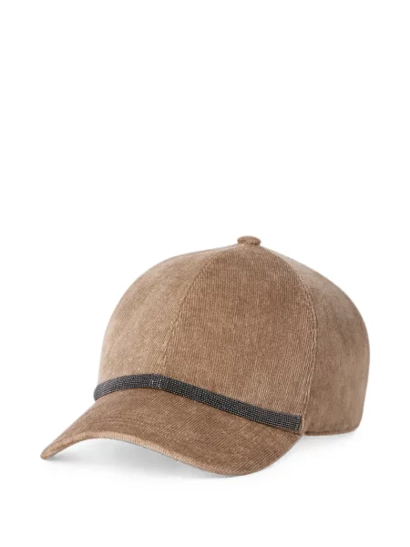 Șapcă Brunello Cucinelli de catifea cord