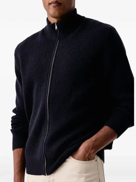 Cardigan Les Deux tricotate albastru