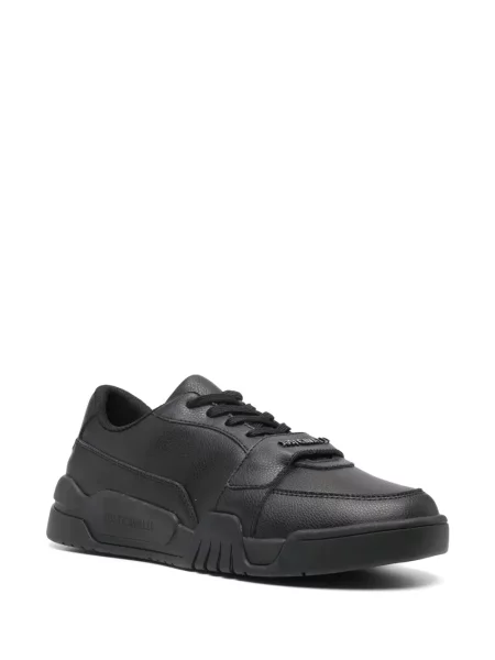Sneakerși Just Cavalli din piele negru