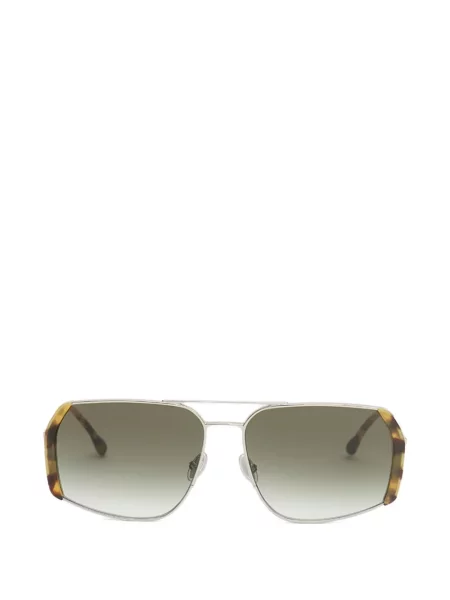 Ochelari de soare Isabel Marant cu imprimeu geometric argintiu