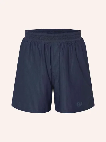 Lululemon Szorty Tenisowe Striped Mesh blau granatowe