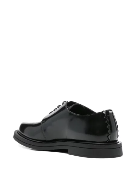 Pantofi The Antipode cu șireturi din piele negru