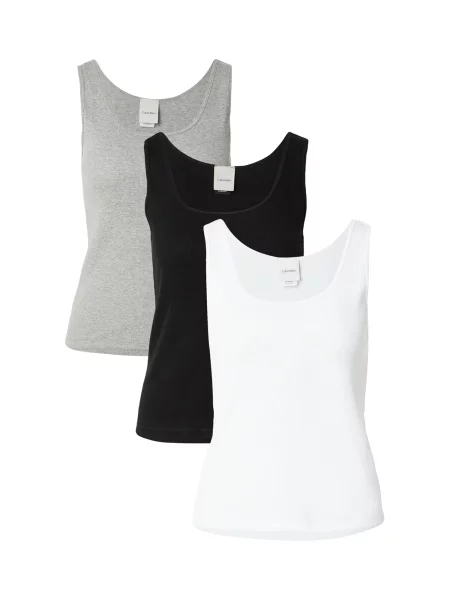 Calvin Klein Underwear Maiou gri amestecat / negru alb