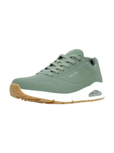 Sneakersy Skechers skórzane zielone
