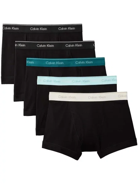 Calvin Klein Underwear Boxerky nebesky modrá / smaragdová / pastelovo ružová biela čierna
