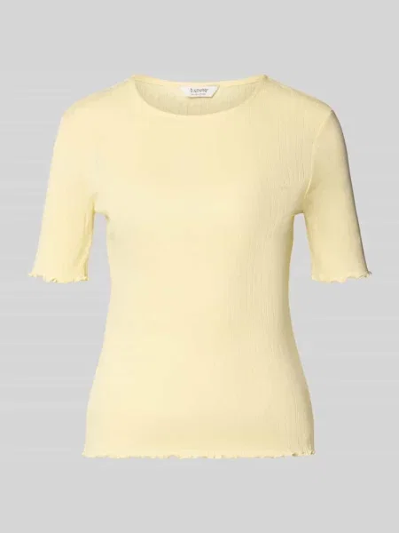 T-shirt z falistym brzegiem i okrągłym dekoltem model UNICA' B.young