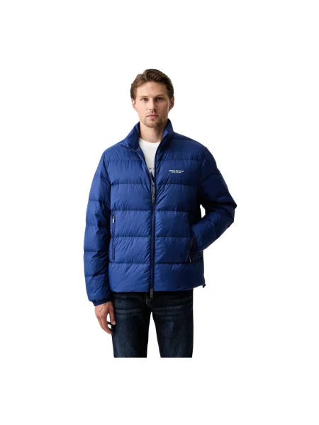 Kurtka puchowa Armani Exchange niebieska