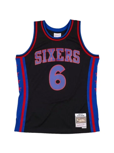 Cămașă Mitchell & Ness din jerseu negru