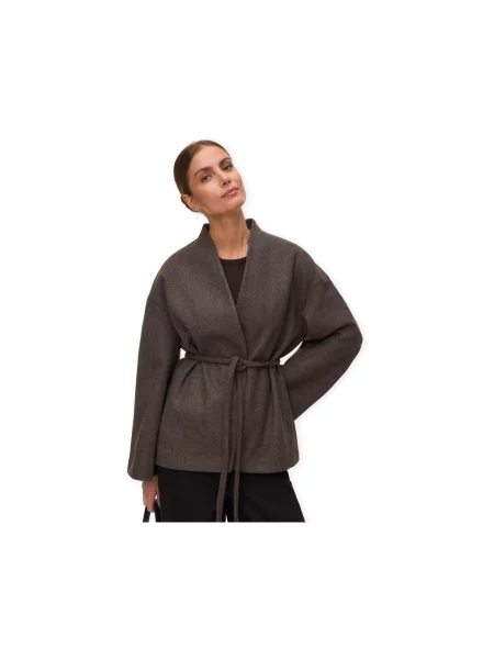 VERO MODA Přechodná bunda VMSijina čokoládová hnědá