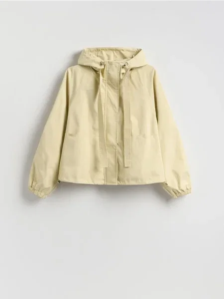 Reserved Куртка з каптуром світло-жовтий жовта