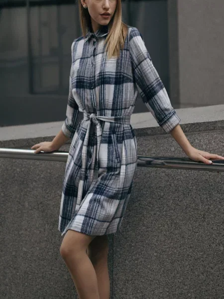 Сукня міні LadyLike текстиль синій