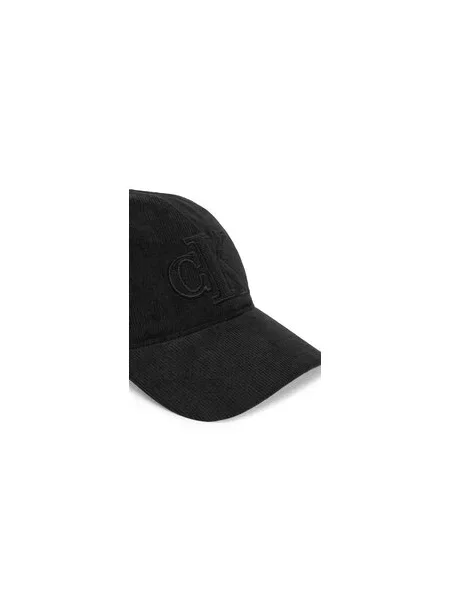 Menčestrová šiltovka Calvin Klein čierna