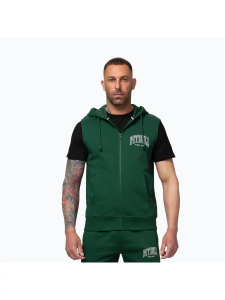 Vestă Pitbull West Coast cu glugă verde