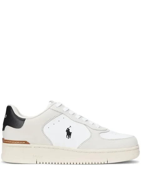 Μισό φερμουάρ sneakers Polo Ralph Lauren λευκό