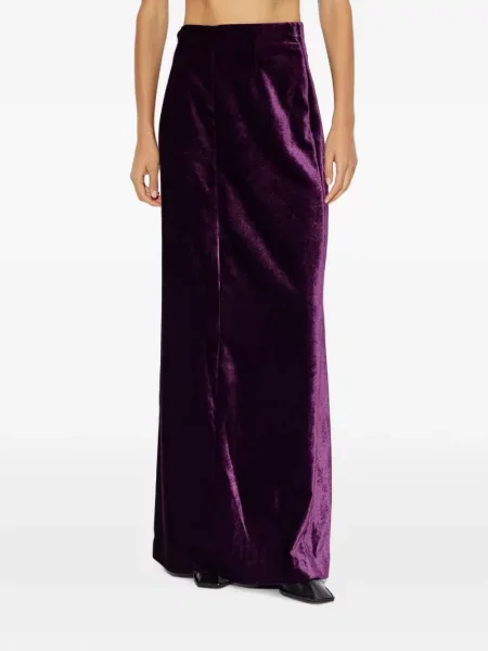 Fusta maxi Maison Margiela de catifea violet
