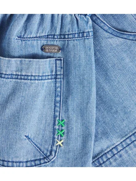 Φούστα τζιν Scotch & Soda μπλε