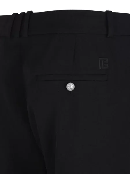 Pantaloni Balmain de lână negru