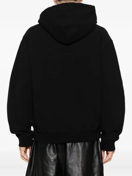 Stretch kapucnis melegítő felső Jil Sander fekete