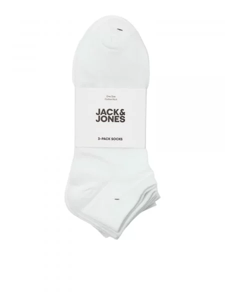 JACK & JONES Șosete LOUIS negru alb