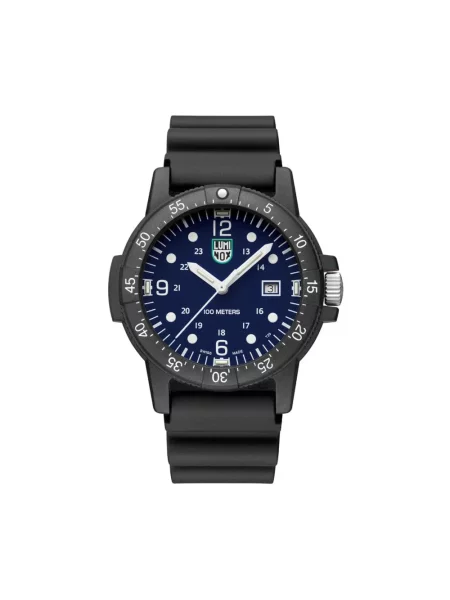 Lniany zegarek Luminox czarny