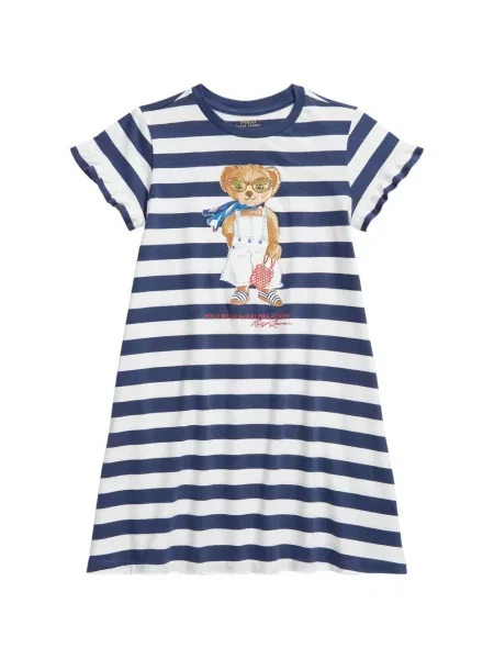 Sukienka dziecięca Polo Ralph Lauren niebieska