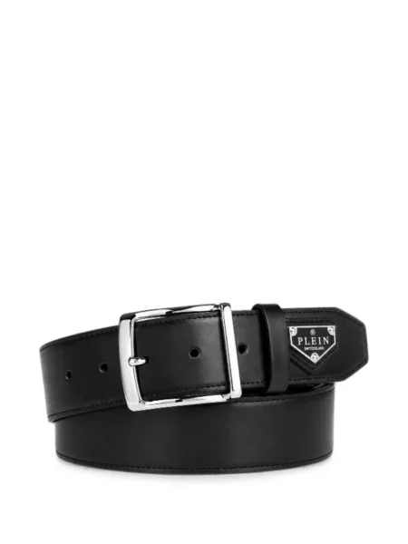 Cu centură curea Philipp Plein din piele negru
