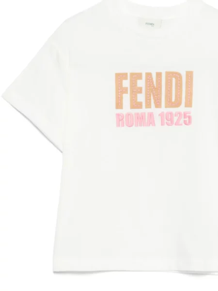 Koszulka dziecięca Fendi biała