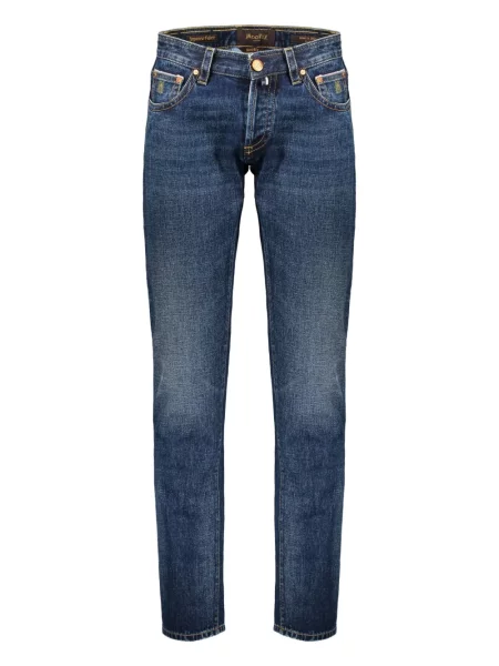 Proste jeansy Moorer niebieskie