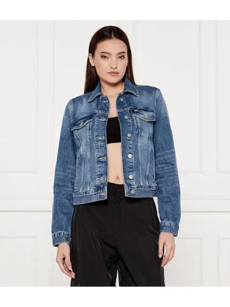 Tommy Jeans Farmer kabát TRUCKER | kék