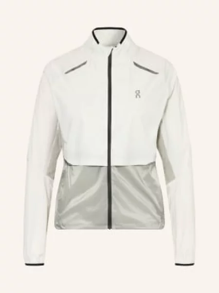 On Běžecká Bunda Weather krémová šedá