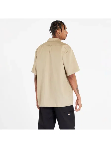 Риза Dickies мъжка със стандартна кройка с класическа яка зелено