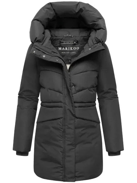 MARIKOO Palton de iarnă Delilah metalic gri