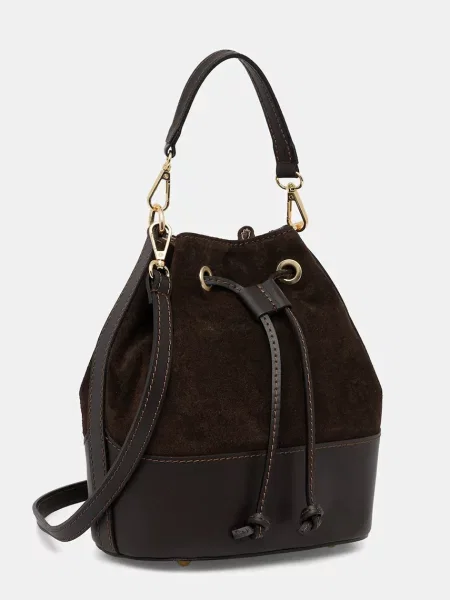 Кожаная сумка Answear.lab коричневая