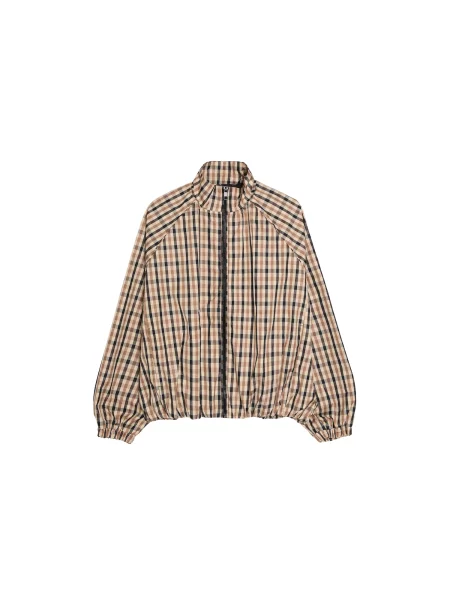 Bershka Geacă de primăvară-toamnă bej / bej închis / gri metalic negru
