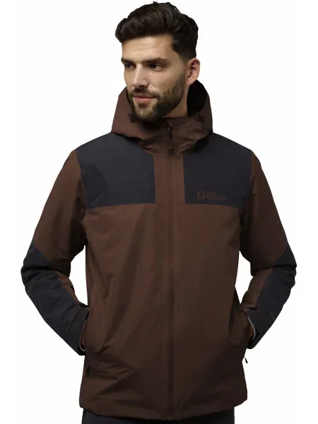 Зимова куртка Jack Wolfskin Jasper ins jkt m коричневий