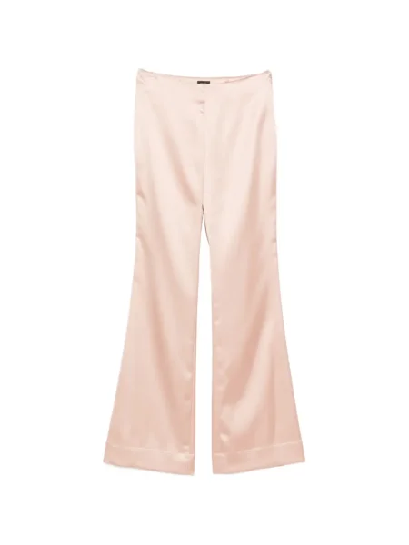 Pantaloni Pinko din satin roz