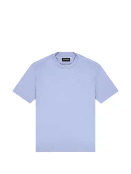 Tricou Emporio Armani cu broderie albastru