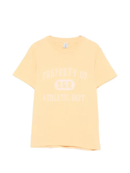Tricou Sporty & Rich cu imagine galben