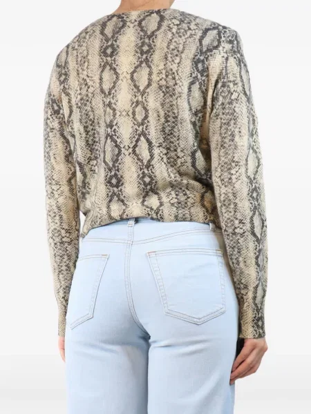 Cardigan Frame cu imagine cu model piele de șarpe