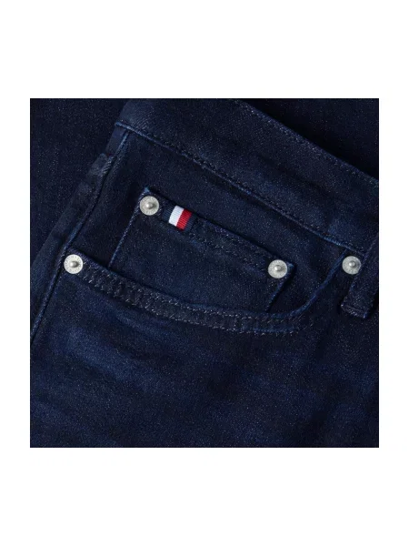 Blugi drepți Tommy Hilfiger Denton albastru