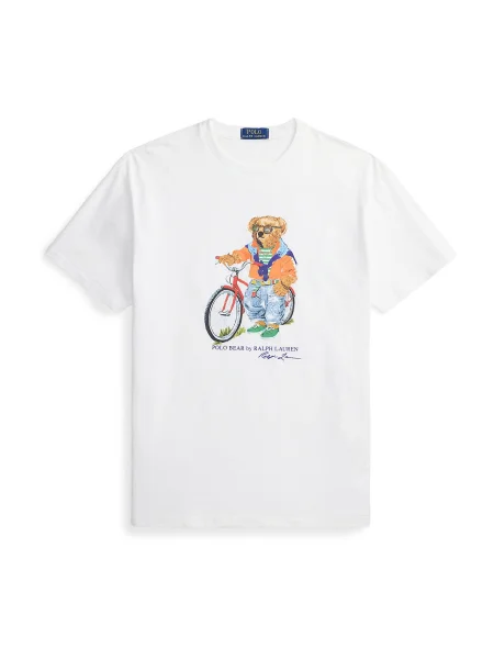 Polo Ralph Lauren Marškinėliai oranžinė / raudona / juoda balta