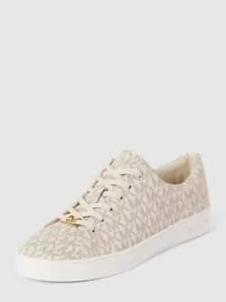 Sneakersy z nadruk z logo na całej powierzchni model KEATON' Michael Michael Kors białe