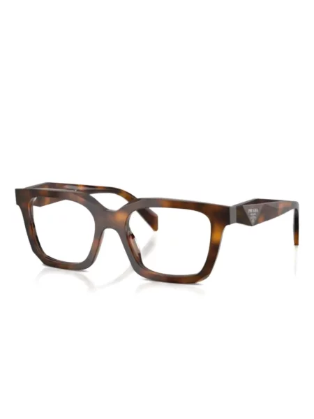 Ochelari de soare Prada Eyewear cu imprimeu geometric maro