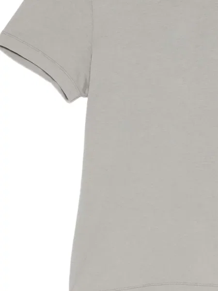 Gulerat scurt tricou polo James Perse gri