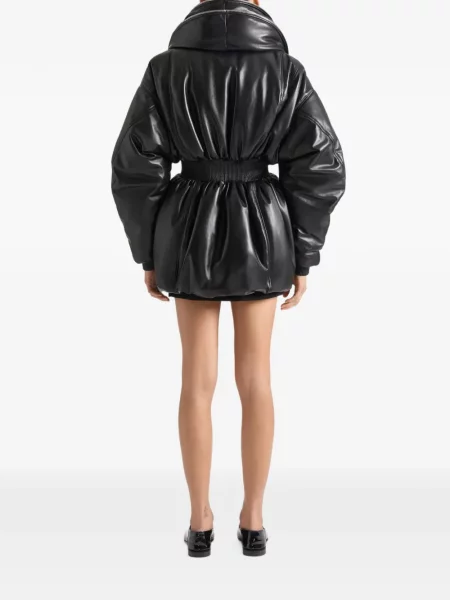 Geanta de piele Givenchy cu guler-șal negru